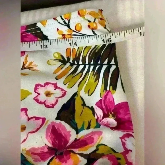 Catherine Malandrino bathing swim bikini bottom high waist size large floral - Picture 5 of 8